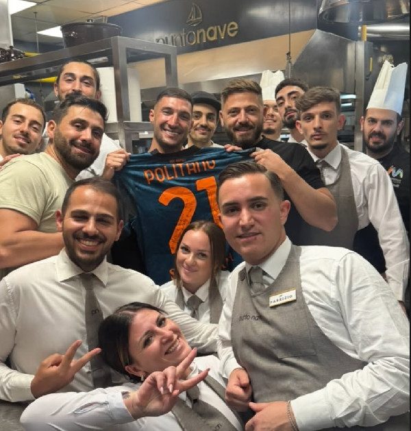 Politano a cena a Pozzuoli